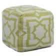 Chandra Poufs POU-136 Cream Green Online