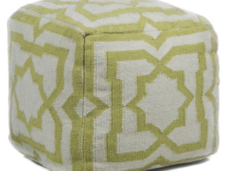 Chandra Poufs POU-136 Cream Green Online