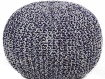 Chandra Poufs POU-128 Purple Grey Cream Online Sale