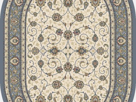 Dynamic Rugs Ancient Garden 57120 Ivory Light Blue Area Rug For Cheap