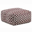 Chandra Poufs POU-110 Maroon Cream Online Sale