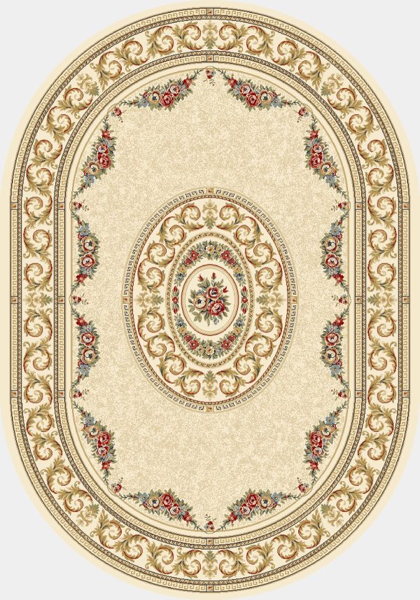 Dynamic Rugs Ancient Garden 57226 Ivory Area Rug For Sale