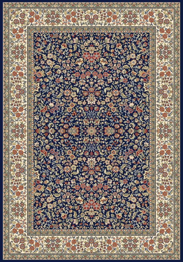 Dynamic Rugs Ancient Garden 57078 Blue Ivory Area Rug Sale