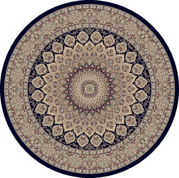 Dynamic Rugs Ancient Garden 57090 Navy Area Rug Online Sale