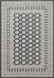 Dynamic Rugs Ancient Garden 57102 Charcoal Silver Area Rug For Sale