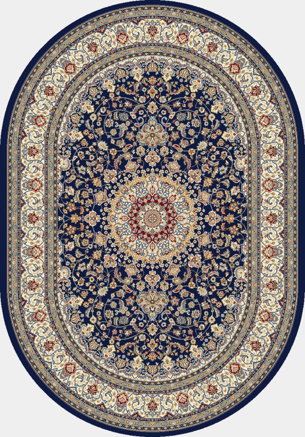 Dynamic Rugs Ancient Garden 57119 Blue Ivory Area Rug Sale