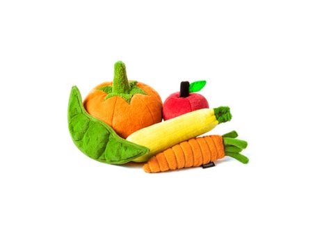 Garden Fresh Mini, Squeaky Plush Dog Toy Supply