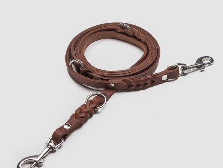 Cloud7: Riverside Park Brown Leather Dog Leash For Cheap