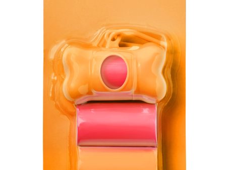 60-Count Modern Kanine® Dog Waste Bags, Dispenser with 3 Refill Rolls in Orange Coral on Sale