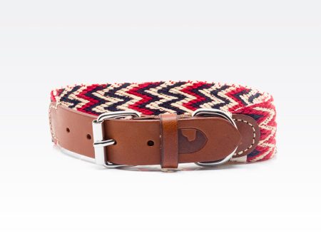 Dog Collar: Peruvian Red on Sale