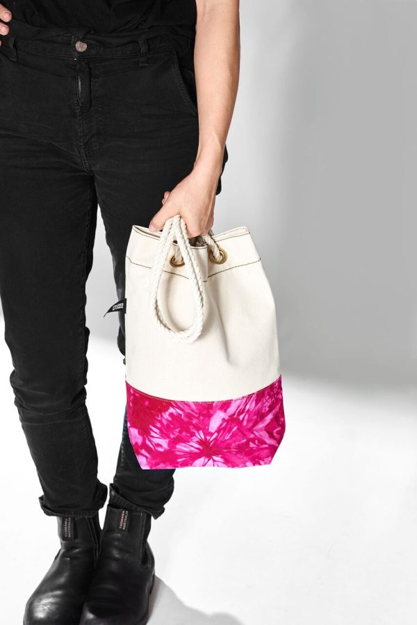 Found My Animal Canvas Tote: Tie Dye Magenta Hot on Sale