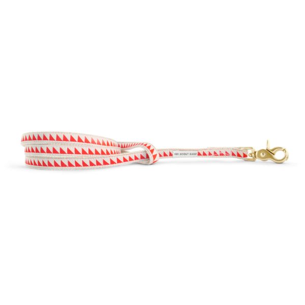 Nice Grill Dog Leash: Cream Vermillion For Cheap