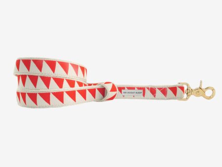 Nice Grill Dog Leash: Cream Vermillion For Cheap