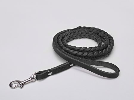 Cloud7: Central Park Black Leather Dog Leash For Sale