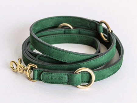 Cloud7: Tiergarten Nubuck Multiway Dog Leash in Green For Discount